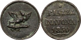 Roma. Gettone 1850. AE. g. 7.38 mm. 27.80 Bel BB.