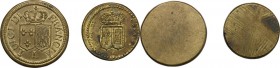 Italia. Luigi XVI (1774-1793). Peso monetale "Luigi di Francia" per il doppio Luigi di Francia (g. 15.16) e "Luigi di Francia" per il Luigi di Francia...