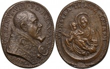 Urbano VIII (1623-1644), Maffeo Barberini. Medaglia ovale, A. XX. D/ VRBANVS VIIIPONT MAX A XX. Busto a destra, a capo nudo con piviale. R/ MONSTRA TE...