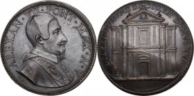 Alessandro VII (1655-1667), Fabio Chigi. Medaglia, A. V. D/ ALEXAN VII PONT MAX A. V. Busto a destra con camauro, mozzetta e stola. R/ DILEXI DOMINE D...