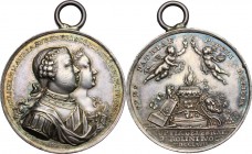 Germany, Brandenburg-Preussen. Friedrich II (1740-1786). Celebrative medal 1767 for the wedding among Friederike Sophia Wilhelmine (sister of Friedric...