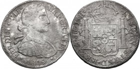 Mexico. Ferdinand VII (1808-1833). 8 Reales 1809, Mexico city mint. KM 110. AR. g. 25.16 mm. 39.50 About VF.