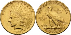 USA. 10 Dollars 1910. Fried. 166. AV. g. 16.69 mm. 26.50 VF/Good VF.