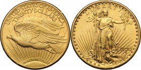 USA. 20 Dollars 1920, with motto. Fried. 185. AV. g. 33.37 mm. 34.00 Good VF.