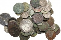 Interessante lotto di sessantaquattro (64) monete medievale di varie zecche. AR/MI/AE. B:BB.