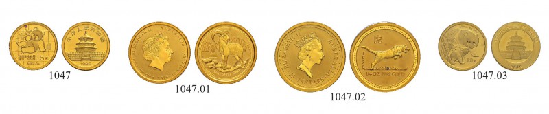AUSTRALIEN
Elizabeth II. 1952-. 25 Dollars 1998. Jahr des Tigers. 1/4 Unze. 15 ...