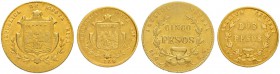 COSTA RICA
Republik
5 Pesos 1869, GW-San José. 2 Pesos 1868 GW-San José. KM 114, 113. Fr. 12, 14. Schön-sehr schön / Fine-very fine. (2)