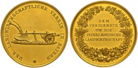 DEUTSCHLAND
Bayern, Herzogtum, seit 1623 Kurfürstentum, seit 1806 Königreich
Ludwig II. 1864-1886. 5 Dukaten o. J. (um 1870). Preismedaille für Verd...