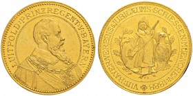 DEUTSCHLAND
Bayern, Herzogtum, seit 1623 Kurfürstentum, seit 1806 Königreich
Prinzregent Luitpold, 1886-1912. Goldmedaille 1888. Auf das 8. bayerisc...