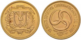 DOMINIKANISCHE REPUBLIK
30 Pesos 1974. 11.78 g. KM 36. Fb. 2. FDC / Uncirculated.