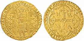 FRANKREICH
Königreich
Charles V. 1364-1380. Franc à pied o. J. (20.4.1365). 3.78 g. Duplessy 360. Fr. 284. Knapper Schrötling / Small flan. Gutes se...