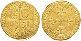 FRANKREICH
Königreich
François I. 1515-1547. Ecu d'or au soleil du Dauphiné o.J. (1. Emission, bis 1528), Crémieu. 3.44 g. Duplessy 782. Fr. 354. Et...