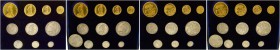 GROSSBRITANNIEN
Königreich
Victoria, 1837-1901. Specimen-Set 1887. Jubilee Coinage. Bestehend aus 11 Münzen: Gold Five Pounds, Two Pounds, Sovereign...