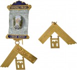 GROSSBRITANNIEN
Königreich
George VI. 1936-1952. Freimaurer-Abzeichen. Kirkdale Priority Lodge 4599. Die Rückseite des Winkelmass enthält drei Zeile...