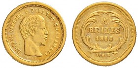 GUATEMALA
Republik. 4 Reales 1860. 0.81 g. KM 135. Fr. 37. Sehr schön-vorzüglich / Very fine-extremely fine.