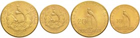 GUATEMALA
Republik. 20 Quetzales 1926. 10 Quetzales 1926. KM 246, 245. Fr. 48, 49. Vorzüglich-FDC / Extremely fine-uncirculated. (2)