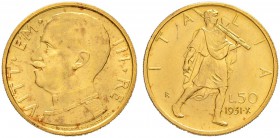 ITALIEN
Königreich
Vittorio Emanuele III. 1900-1946. 50 Lire 1931/X R, Roma. 4.38 g. Nomisma 1068. Schl. 113. Fr. 34. Vorzüglich-FDC / Extremely fin...