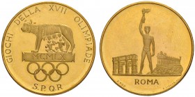 ITALIEN
Rom, Stadt
Goldmedaille 1960. Auf die 17. Olympischen Spiele in Rom. Stempel von R. Signorini. 32.2 mm. 6.96 g. Gadoury/Vescovi 7. Fast FDC ...
