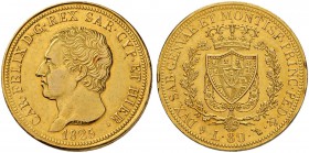 ITALIEN
Savoyen / Sardinien
Carlo Felice, 1821-1831. 80 Lire 1825, Torino. 25.80 g. Nomisma 524. Schl. 137. Fr. 1132. Kleiner Randfehler / Minor rim...