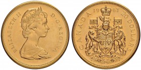 KANADA
Elizabeth II. 1952-. 20 Dollars 1967. 18.18 g. KM 71. Fr. 5. Winz. Kratzer / Minor scratches. Polierte Platte. FDC / Choice Proof.