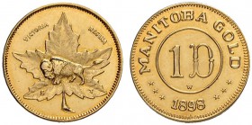 KANADA
Manitoba
1 Dollar Gold 1898. 2.70 g. KM X12. Vorzüglich-FDC / Extremely fine-uncirculated.