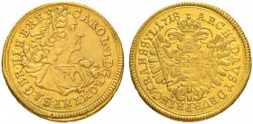 RDR / ÖSTERREICH
Karl VI. 1711-1740. Dukat 1718, Siebenbürgen. 3.44 g. Huszar 896. Resch 18. Fr. 520. Selten / Rare. Sehr schön / Very fine.