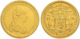 RDR / ÖSTERREICH
Windischgrätz, Fürsten
Josef Nikolaus, + 1802. Dukat 1777, Wien. 3.39 g. Holzmaier 110. Fr. 908. Sehr selten / Very rare. Fassungss...