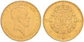 SCHWEDEN
Gustaf V. 1907-1950. 20 Kronor 1925, Stockholm. 8.96 g. Schl. 147. Fr. 96. Selten. / Rare. Gutes vorzüglich / Good extremely fine