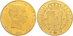 SPANIEN
Königreich
Fernando VII. 1808-1833. 320 Reales 1822, SR-Madrid. 26.93 g. Cayon 16508. Schl. 167.Fr. 319. Selten / Rare. Fast vorzüglich / Ab...