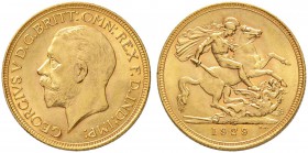 SÜDAFRIKA
George V., 1910-1936. 1 Pound 1929 SA, Pretoria. 7.96 g. Seaby 4005. Schl. 630. Fr. 5. Vorzüglich / Extremely fine.