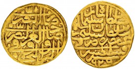 TÜRKEI
Suleiman I. 1520-1566. 1 Altin 926 AH., Konstantinopel. 3.44 g. Pere 178var. Fr. 1. Sehr schön / Very fine.