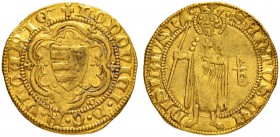 UNGARN
Ludwig I. 1342-1382. Goldgulden o. J. (1364-1372), Buda. 3.52 g. Pohl B4-7. Huszar 514. Fr. 5. Selten / Rare. Sehr schön-vorzüglich / Very fin...