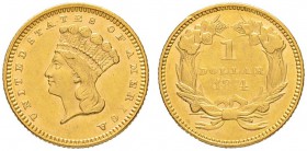 USA
1 Dollar 1874, Philadelphia. Liberty head. 1.67 g. Fr. 94. Vorzüglich / Extremely fine.
