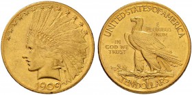 USA
10 Dollars 1909, Philadelphia. Indian head. 16.69 g. Fr. 166. Vorzüglich / Extremely fine.