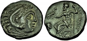 Kings of Macedon. Abydos. Antigonos I Monophthalmos 320-301 BC. Struck in the name and types of Alexander III Drachm Head of Herakles to right, wearin...
