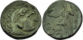 Kings of Macedon. Alexander III (the Great), 336-323 B.C. AR Drachm, Colophon Mint, ca. 301-297 B.C.
Pr-L27. Type of Alexander III (the Great) Posthum...
