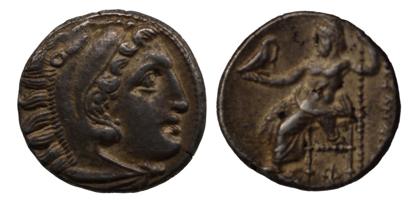 Kings of Macedon. Kolophon. Alexander III \"the Great\"" 336-323 BC. Drachm AR, ...