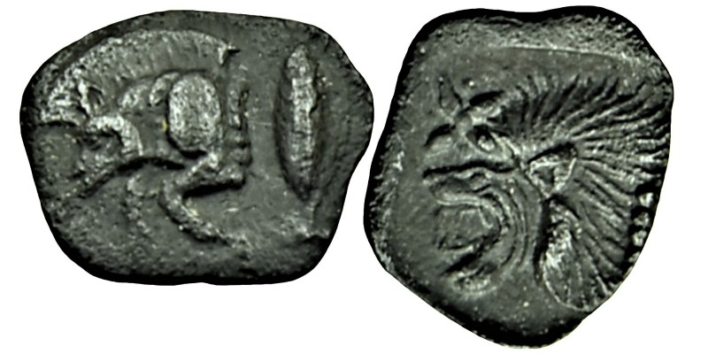 Mysia. Kyzikos circa 525-475 BC. Obol AR Forepart of boar to left; on the boar's...