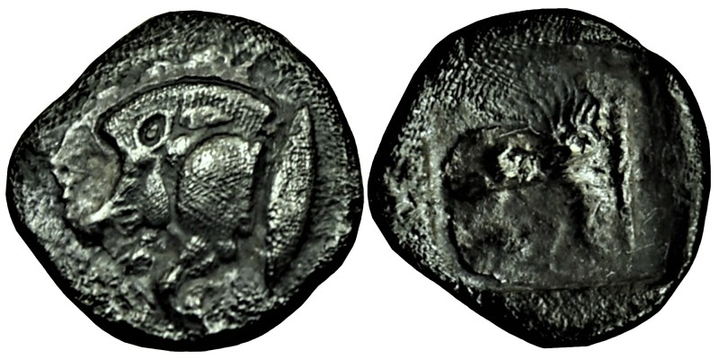 Mysia. Kyzikos circa 525-475 BC. Obol AR Forepart of boar to left; on the boar's...