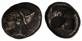 Ionia. Phokaia circa 521-478 BC. Obol AR, Condition: Very Good 1.25 gr. 9.5 mm.