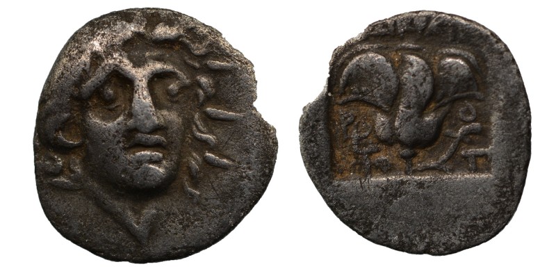 Rhodos, Rhodes AR Hemidrachm. 'Plinthophoric' coinage. Athanodoros, magistrate. ...