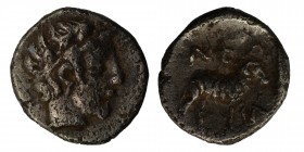 Greek,Troas. Neandria, 400-300 BC. Obol AR, Condition: Very Good 0.57 gr. 8.5 mm.