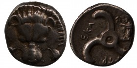 DYNASTS OF LYCIA. Perikles, circa 380-360 BC. 1/3 Stater Facing lion's scalp. Rev. &#66195;&#66177;&#66197;-&#66182;&#66187;-&#66189;&#66177; ('Perikl...