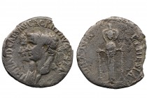 CLAUDIUS with AGRIPPINA II (41-54). Cistophorus. Ephesus. 
Obv: TI CLAVD CAES AVG AGRIPP AVGVSTA. Jugate laureate busts of Claudius and Agrippina, dra...