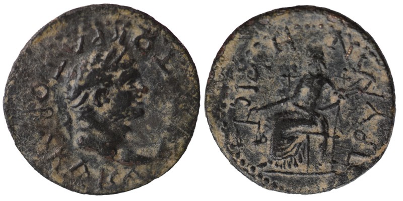 PHRYGIA. Prymnessos. Titus (79-81). 
Ae. Obv: TI AYTOKPATOPA KAICAP. Laureate he...