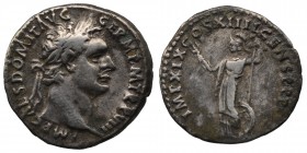 Domitian AR Denarius. Rome, AD 90. 
IMP CAES DOMIT AVG GERM P M TR P VIIII, laureate head right / IMP XXI COS XV CENS P P P, Minerva standing facing, ...