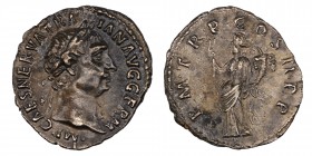 Trajan 98-117 As, Rome, 98-99, 3.26 g AG
Obv: IMP CAESAR TRAIAN AVG Rev: PMTR-COS-II-PP
Ref: 100 209 6 Uncertain, Condition: Very Good 2.7 gr. 19 mm.