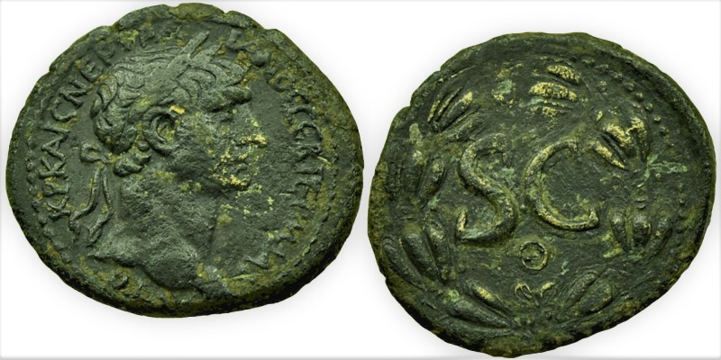 SYRIA. Seleucis and Pieria. Antioch. Trajan (98-117). Ae.
Obv: Laureate head rig...