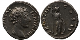 Marcus Aurelius 161-180
Denarius, Rome 147-148. Av: AVRELIVS CAESAR AVG PII F, bare-headed head of Marcus Aurelius r. Rev: TR POT II COS II, standing ...