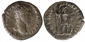 Marcus Aurelius AD 161-180. Rome. Denarius AR, Condition: Very Good 3.2 gr. 17.5 mm.